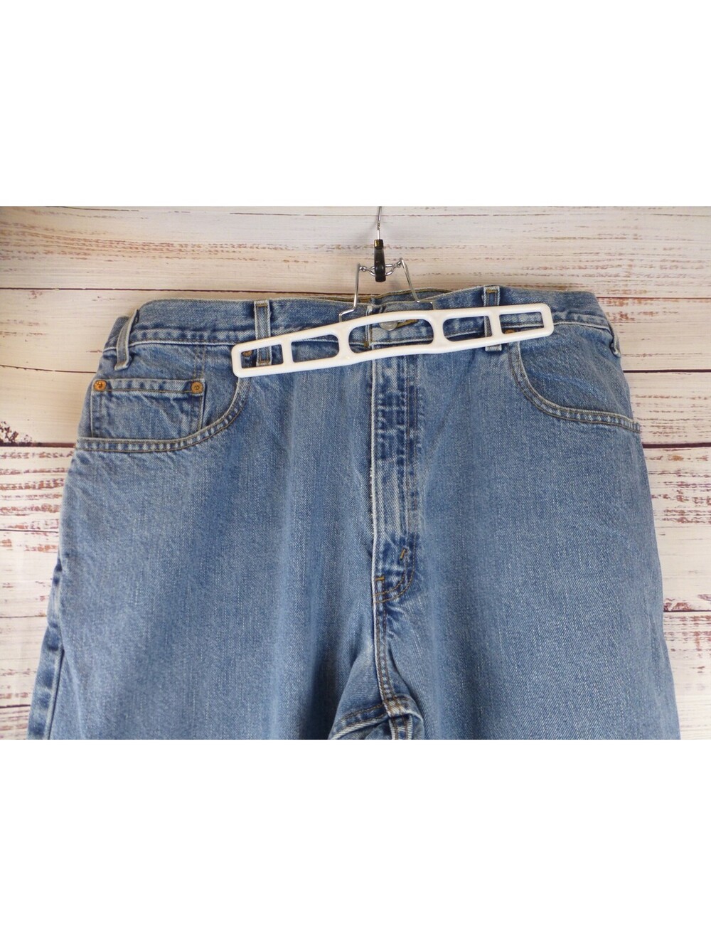 Levi's 560 Loose Fit Tapered Leg Jeans Men's W38 L34 Button Fly Light Blue G5
